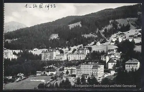 AK Badgastein, Badehospiz und Hotel Germania