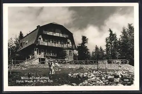 AK Hohe Wand /N.-Oe., Alpengasthof Kohlröserlhaus