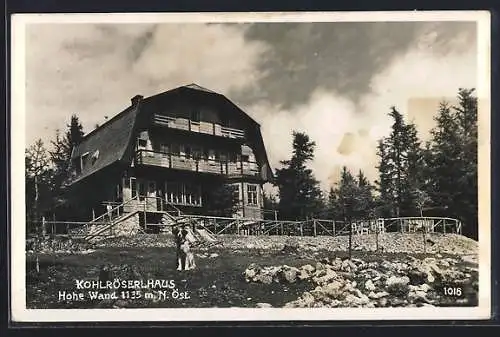 AK Hohe Wand /N.-Oe., Alpengasthof Kohlröserlhaus