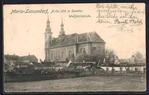 AK Maria-Lanzendorf /N.-Oe., Wallfahrtskirche