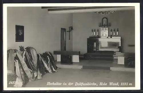 AK Hohe Wand, Hochaltar in der Dollfusskirche