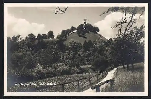 AK Windischgarsten, Blick zum Kalvarienberg