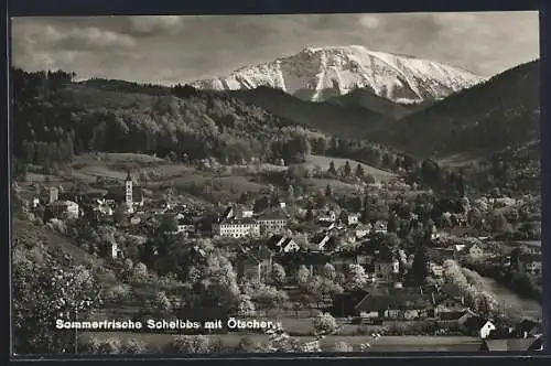 AK Scheibbs, Ortsansicht mit Ötscher