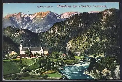 AK Wildalpen /Steiermark, Ortsansicht mit Hochkaar