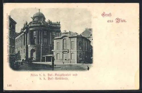 AK Wien, Altes k. k. Hof-Burgtheater und k. k. Hof-Reitschule