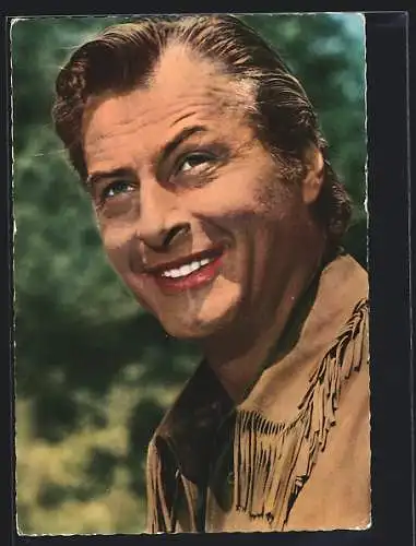 AK Schauspieler Lex Barker im Film Winnetou II. Teil