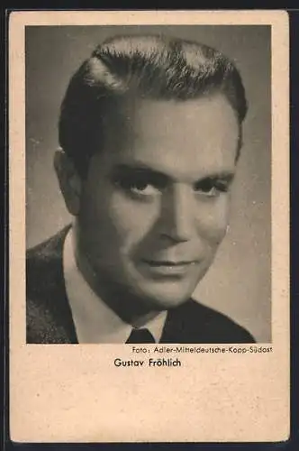 AK Schauspieler Gustav Fröhlich im Anzug