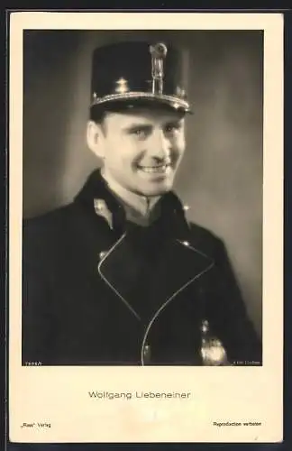 AK Schauspieler Wolfgang Liebeneiner in Uniform