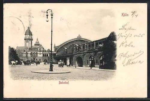 AK Köln, Partie am Bahnhof