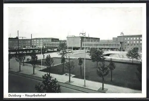 AK Duisburg, Blick auf den Hauptbahnhof