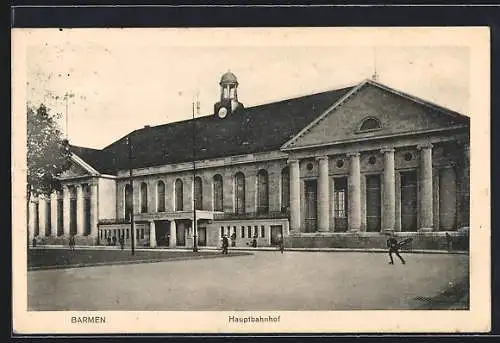 AK Barmen, Partie am Hauptbahnhof