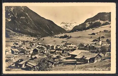 AK Zweisimmen, Teilansicht mit Kirche