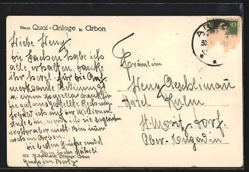 AK Arbon, Neue Quai-Anlage