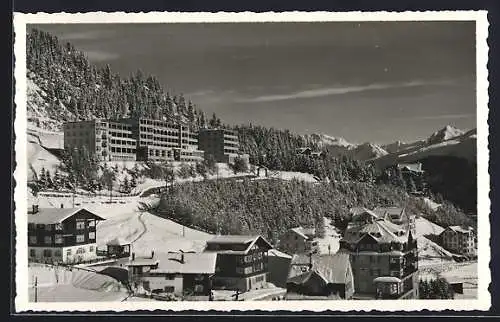 AK Arosa, Grand Hotel Tschuggen im Schnee