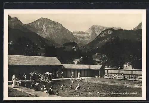 AK Unterwasser, Schwimm- und Sonnenbad