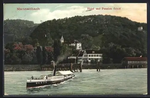 AK Mannenbach, Hotel und Pension Schiff