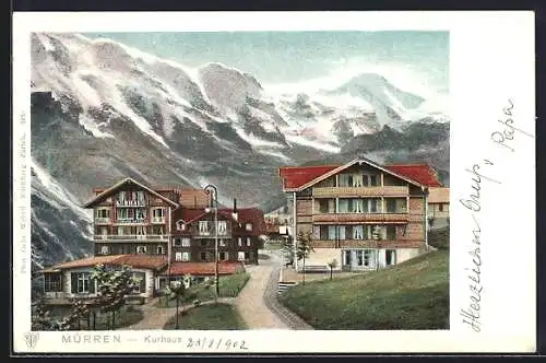 AK Mürren, Blick auf das Kurhaus