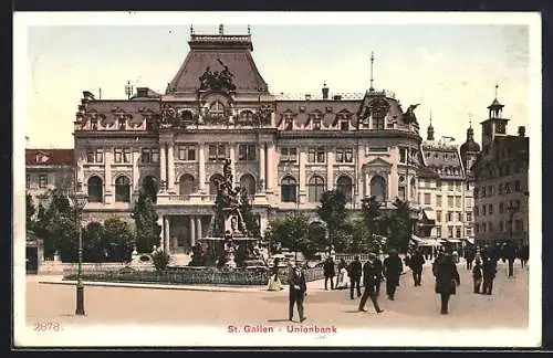 AK St. Gallen, Unionbank und Brunnen