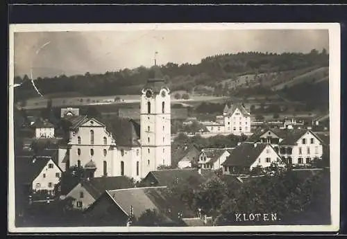 AK Kloten, Teilansicht mit Kirche