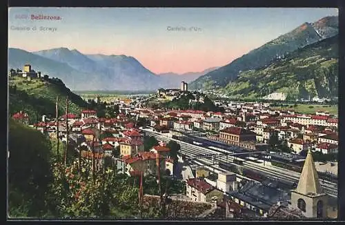 AK Bellinzona, Totalansicht & Castello d`Uri