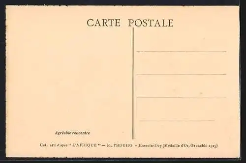 AK Kamel und Reiter in der Wüste