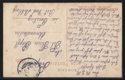 AK Ochse zieht einen vollen Heuwagen