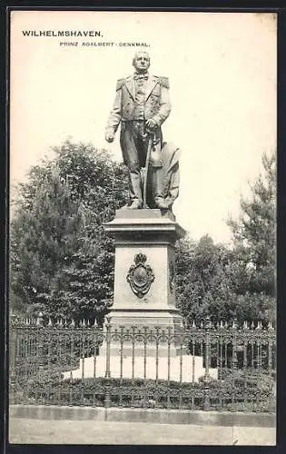 AK Wilhelmshaven, Prinz Adalbert Denkmal