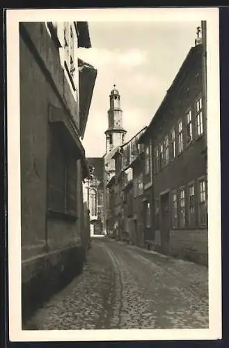 AK Mühlhausen /Thür., Blick zur Kornmarktkirche