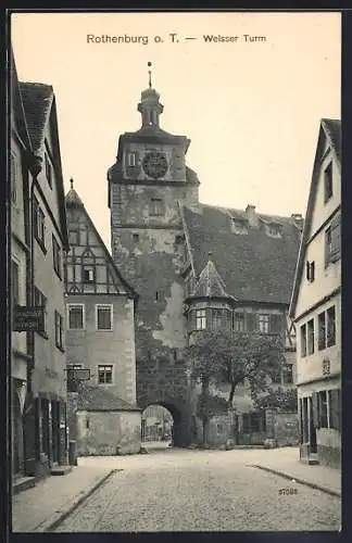 AK Rothenburg o. T., Weisser Turm