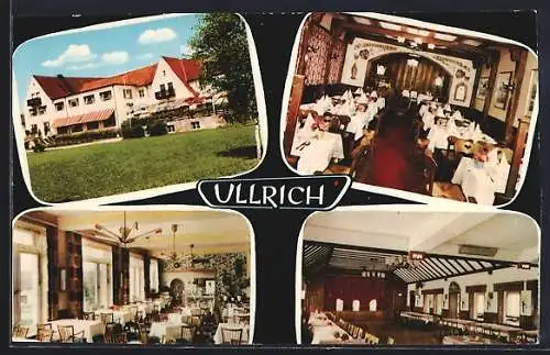 AK Elfershausen /Ufr., Gasthaus Ullrich, Innenansicht