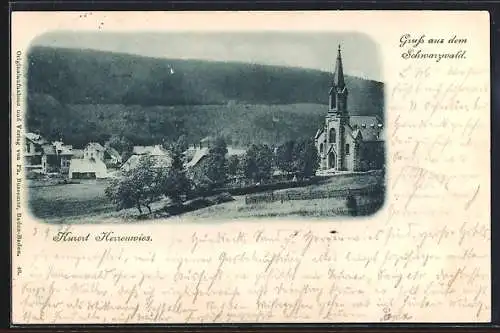 AK Herrenwies /Schwarzwald, Die Kirche