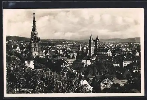 AK Esslingen am Neckar, Stadtkern mit Kirchen