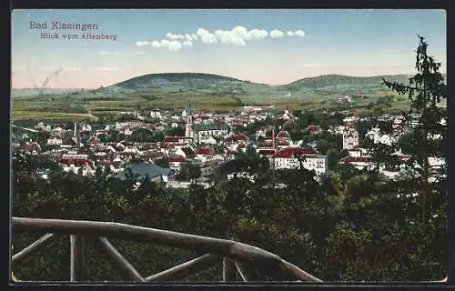 AK Bad Kissingen, Blick vom Altenberg