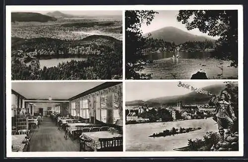 AK Säckingen /Hochrhein, Waldcafe und Restaurant am Bergsee, Innenansicht