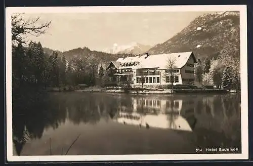 AK Garmisch-Partenkirchen, Hotel Badersee