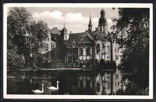 AK Darfeld i. Westf., Schloss mit Teich