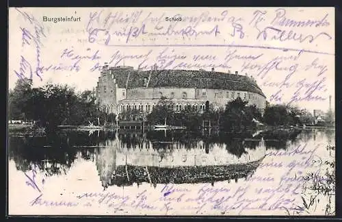 AK Burgsteinfurt, Schloss mit Teich