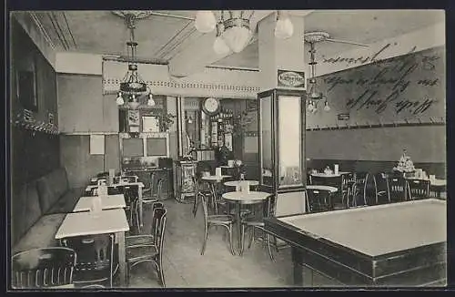 AK Hollfeld, Café Prinzregent v. Hans Herbst, Grüner Markt 4, Innenansicht