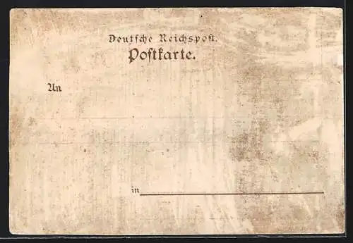 Lithographie Konstanz, Uferpartie, Tor mit Pferdewagen