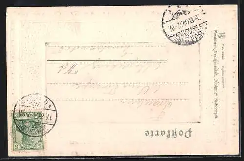 Lithographie Gernrode a. H., Stubenberg, Passepartout