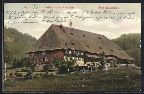 AK Aha /Schluchsee, Gasthaus zum Auerhahn