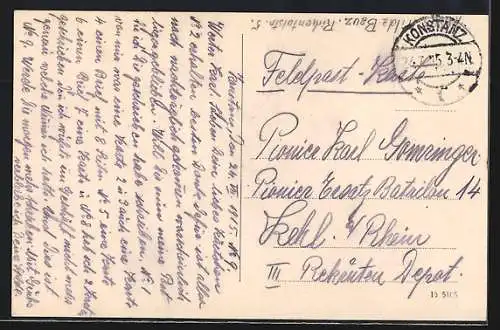 AK Konstanz, Partie am Concilium, Eisernes Kreuz