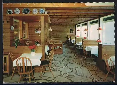 AK Braunlage /Harz, Gastraum im Gasthaus zum Königskrug