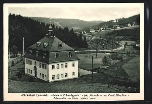 AK Schmalzgrube, Blick zum Ehemaligen Hammerherrenhaus