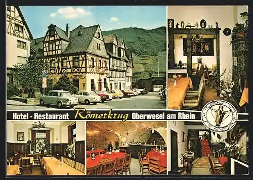 AK Oberwesel, Hotel-Restaurant Römerkrug