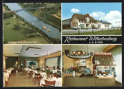 AK Hademarschen, Restaurant Wilhelmsburg, Hochbrücke Grünenthal