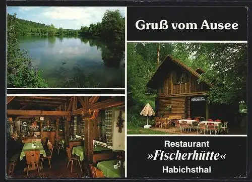 AK Habichsthal, Restaurant Fischerhütte mit Ausee