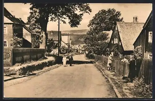 AK Lichtenhain a.d. Bergbahn, Dorfstrasse