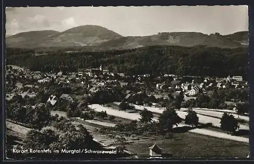 AK Rotenfels /Murgtal, Gesamtansicht aus der Vogelschau