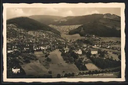 AK Gernsbach /Murgtal, Blick auf Scheuern